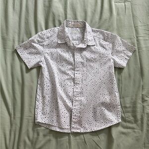 H&M Kids White Shirt with Black Speckles 3-4Y